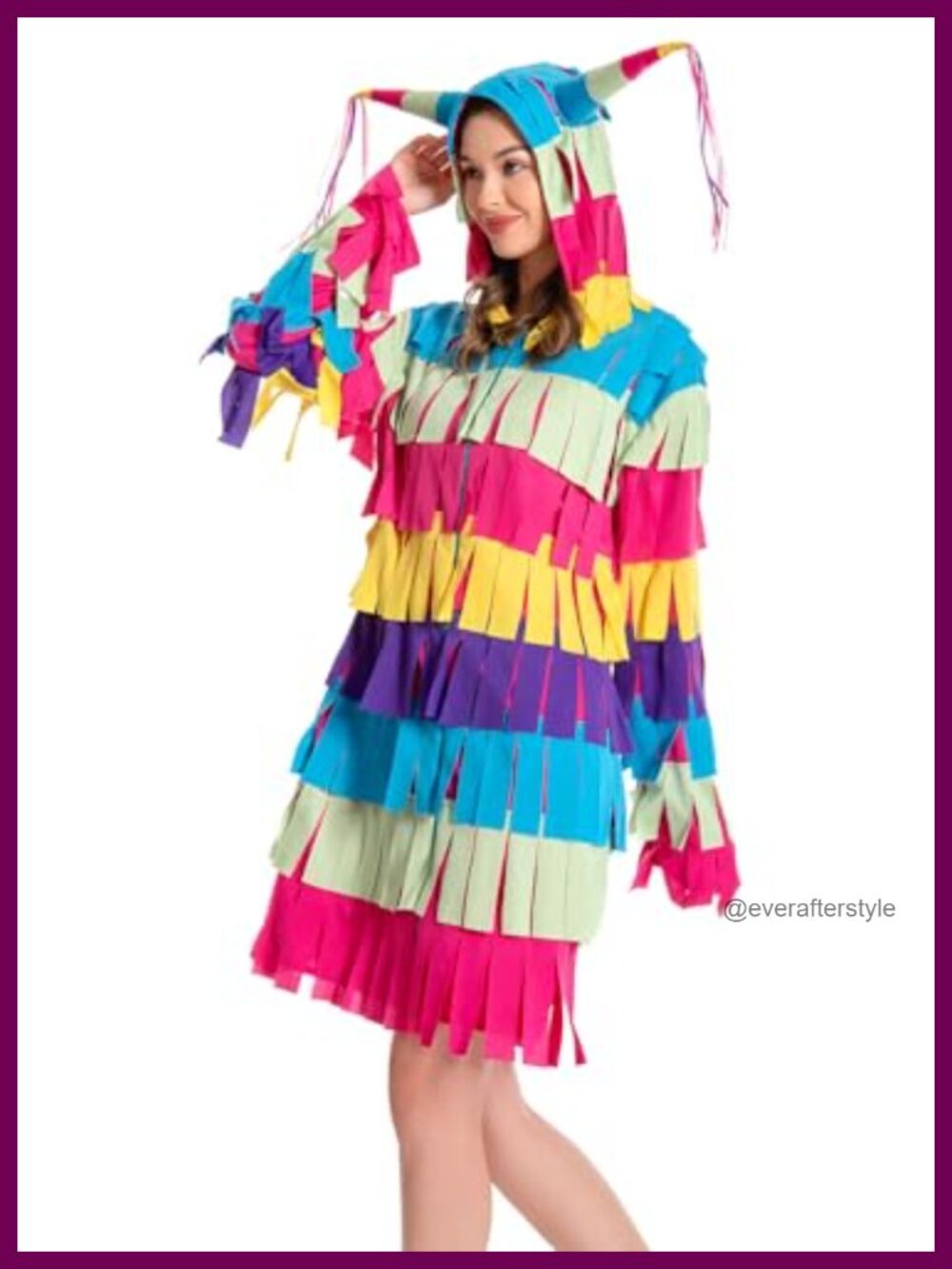 Adult Pinata Costume Onesie Halloween Fiesta Outfit Hooded